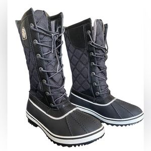 GLOBALWIN Women's Black Mid-Calf Winter Snow Boots 7 NWT